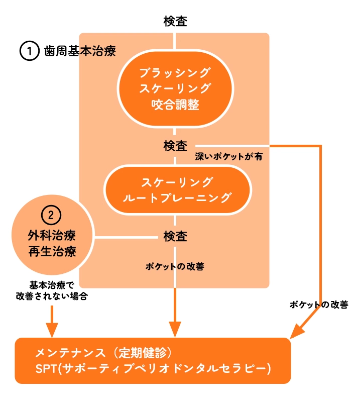 歯周病と全身疾患の関係を表すイラスト